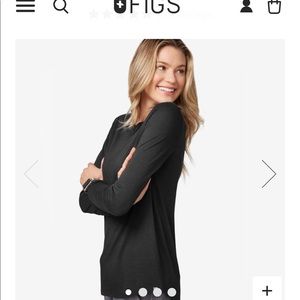 Figs Black supersoft underscrubs XS